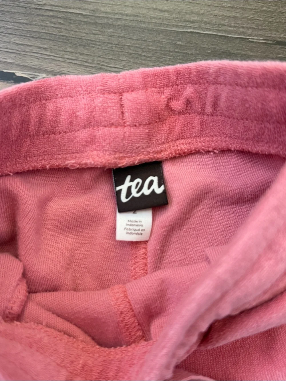 Tea Collection Toddler Pink Terry Cloth Sporty Shorts Size 2